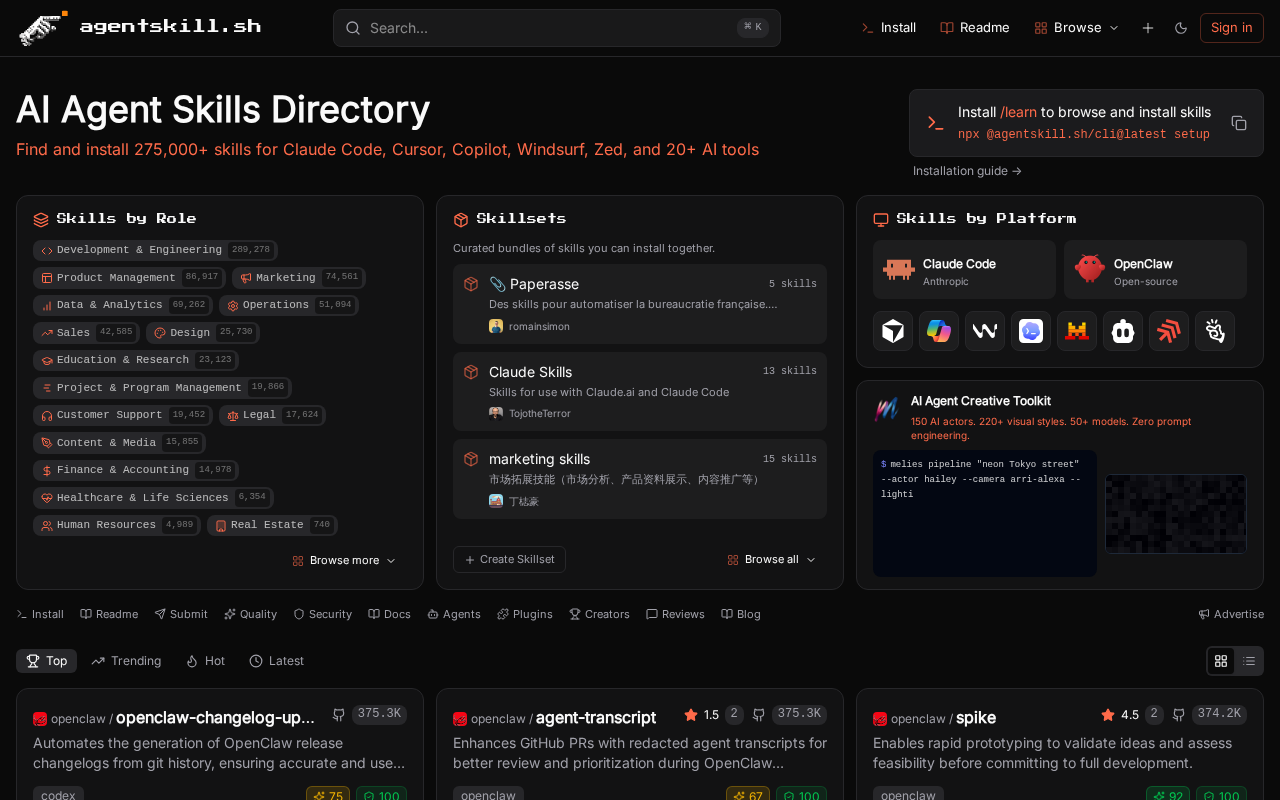 Website screenshot